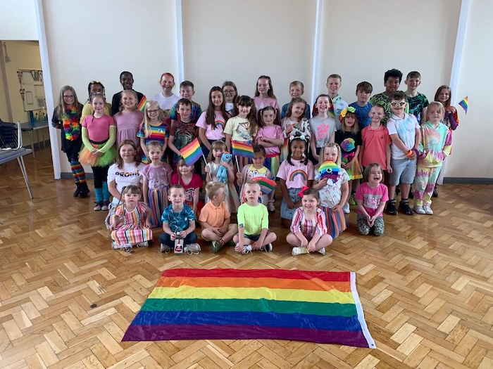 Whitegate Primary School goes beyond rainbows for Pride as staff and children celebrate its values of inclusivity and belonging
