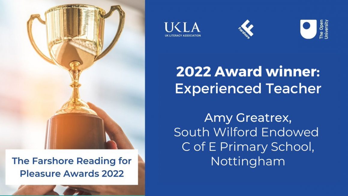 Amy Greatrex at South Wilford in Nottingham has won the coveted “Experienced Teacher Award” for her inspiring initiative