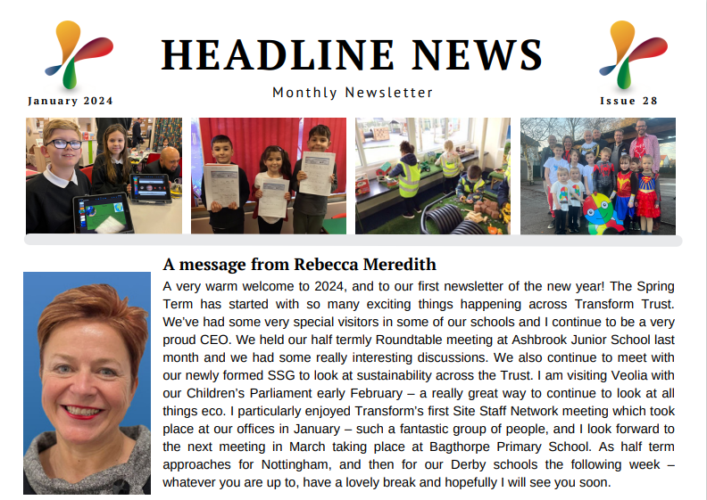 Headline News – January 2024, Issue 28